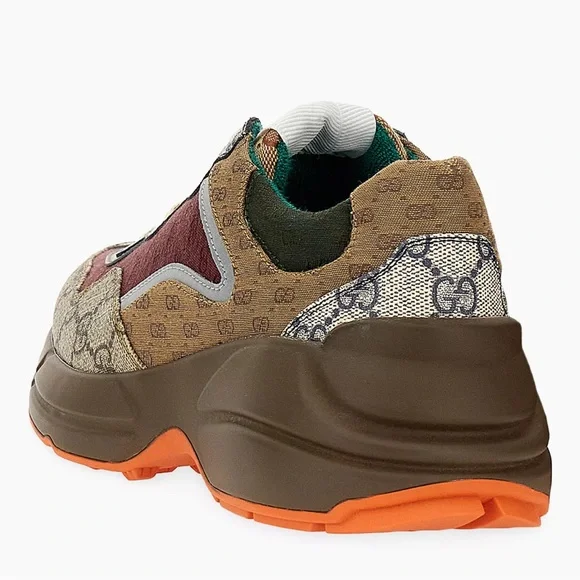 Guchi Rhyton Mixed Media Sneakers Woman's; Size 39 COA - Picture 3 of 7